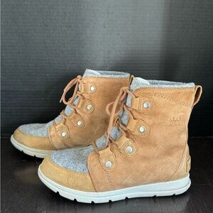 SOREL Women's Explorer II Joan Faux Fur Waterproof Boot Size 8